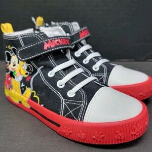 Disney Jr. MICKEY MOUSE & PLUTO Toddler Hi-Top Shoes  Toddler 9